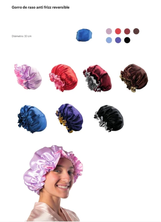 GORRO DE RASO ANTIFRIZZ REVERSIBLE (515) (OT) en internet