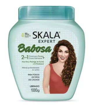 BAÑO DE CREMA / NUTRICION MARCA SKALA BABOSA VEGANO * POTE DE 1000 grs.