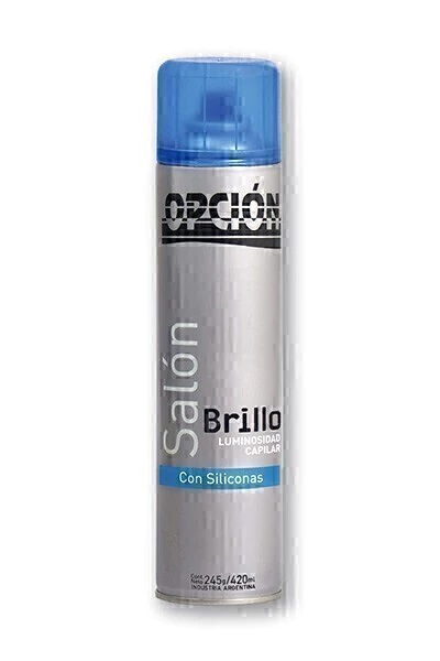 BRILLO SILICONADO LINEA SALON POR 420 ml MARCA OPCION