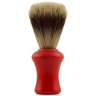 BROCHA PARA AFEITAR ECONOMICA CON MANGO DE PLASTICO ó MADERA DE VARIOS COLORES A ELECCION MODELO HS056 (CH)