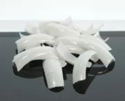 TIPS UÑAS POSTIZAS FRANCESAS COLOR BLANCO ó TRANSPARENTE ó NATURAL 5 MEDIDAS POR 100 UNIDADES * PUNTA CUADRADA * MISS SEVEN