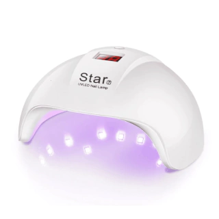 CABINA LED CON TIMER MARCA STAR MODELO STAR 7 PARA UÑAS GELIFICADAS * ESMALTE SEMIPERMANENTE USB * 24 WATT