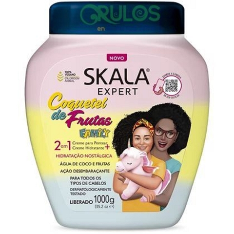 BAÑO DE CREMA / NUTRICION MARCA SKALA COQUETEL DE FRUTAS VEGANO * POTE DE 1000 grs.