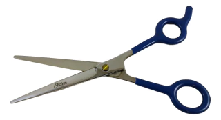 TIJERA DE CORTE MICRODENTADA DE 5,5" MARCA OSTER DE ACERO CON MANGO REVESTIDO * MADE IN USA