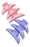 6 BROCHES / SEPARADORES DE PELO GRANDES MARCA EUROSTIL 50098 * IDEAL PARA PELUQUERIAS