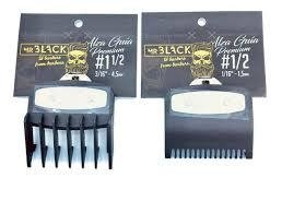 JUEGO DE 2 PEINES GUIA PREMIUM Nº 1 1/2 (4,5 mm) + Nº 1/2 (1,5 mm) COMPATIBLE CON SUPER TAPER, COLOUR PRO, HOME PRO y otras (SA) NEGRO ó BLANCO