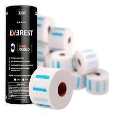 5 ROLLOS PAPEL PROTECTOR CUELLO BLANCO POR 500 SERVICIOS MARCA EVEREST