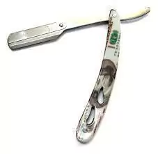 NAVAJA 3 CUERPOS MODELO DOLAR CON FILO INTERCAMBIABLE TIPO GILLETTE PARA PELUQUERIA ó BARBERIA