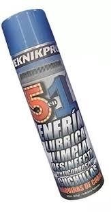 AEROSOL MARCA TEKNIKPRO 5 EN 1 DESINFECTANTE + LUBRICANTE + REFRIGERANTE / ENFRIANTE + LIMPIADOR + PREVIENE EL OXIDO PARA CUCHILLAS * PELUQUERIA BARBERIA - comprar online