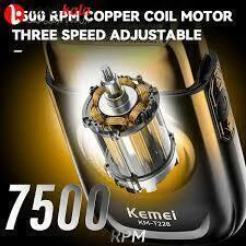 AFEITADORA SHAVER INALAMBRICA RECARGABLE USB MARCA KEMEI MODELO KM-T228 CON 7500RPM - tienda online