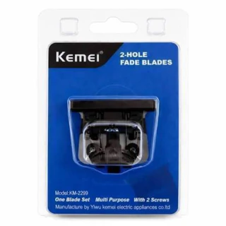 CUCHILLA ORIGINAL EN BLISTER COMPLETA PARA CORTADORA PATILLERA MARCA KEMEI MODELO KM-2299