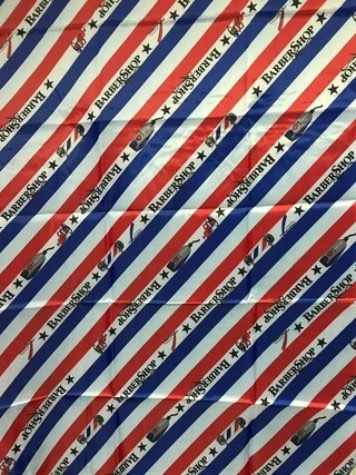 PEINADOR * CAPA DE CORTE DE TELA ESTAMPADA BARBERSHOP MODELO CLARO * Extra grande * TIRAS * Peluquerias 3438 en internet