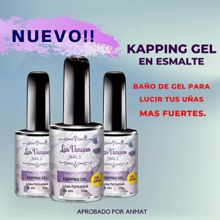 GEL NIVELADOR Y FORTALECEDOR DE UÑAS KAPPING COLOR CLEAR ó PINK POR 11 ml. MARCA LAS VARANO * KC11