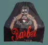 PEINADOR * CAPA DE CORTE DE TELA SIRE ESTAMPADA CUELLO SILVER CON GANCHO MODELO CALAVERA TRAJE C1002 - comprar online