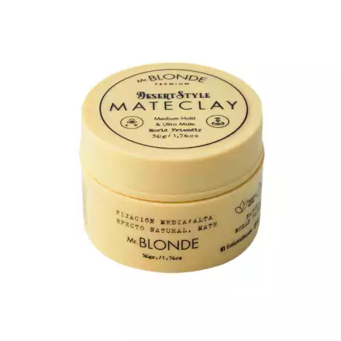 CERA POMADA MATTE PARA EL CABELLO Y BARBA MARCA MR. BLONDE POR 50 grs.