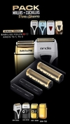 Imagen de REPUESTO SHAVER 2 LAMINAS + 2 CUCHILLAS GENERICAS PARA AFEITADORA ANDIS PROFOIL / KEMEI 3383 / SHAVER VIGGO VOLT