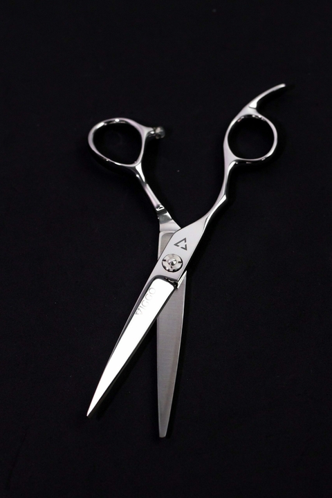 TIJERA V-114 DE 6" MARCA VIGGO PRIME FILO NAVAJA PARA ZURDO ACERO 440C + ESTUCHE