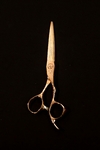TIJERA V-108 DE 5,5" MARCA VIGGO RUBI GOLD FILO NAVAJA ACERO 440C + ESTUCHE - comprar online