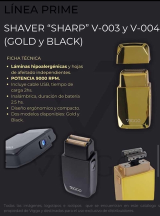 AFEITADORA MARCA VIGGO MODELO SHAVER V-004 NEGRA - comprar online