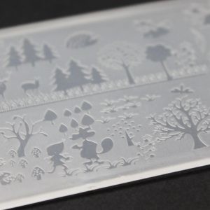 Imagen de PLACA STAMPING PLASTICA GRANDE PARA DECORACION DE UÑAS DE 10 x 14 cm. (CH)