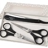 KIT PROBASIC TIJERA DE CORTE + PULIR + NAVAJA (MANGO PLASTICO) COD BS3B - comprar online