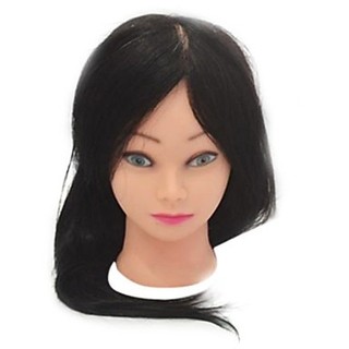 CABEZA DE PRACTICA MANIQUI CABELLO 70 % NATURAL Y 30 % SINTETICO * 70/30