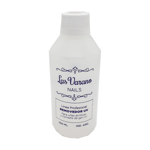 REMOVEDOR PARA ESMALTADO SEMIPERMANENTE MARCA LAS VARANO POR 100 ml. * R120