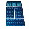 PLACA STAMPING METALICA GRANDE PARA DECORACION DE UÑAS DE 21 X 14 cm. aprox. (CH) - comprar online