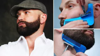 PEINE CURVO PARA DAR FORMA A LA BARBA MODELO AN805BK ó ABS11439 ó B101