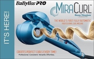 BUCLEADORA DE ALTA TEMPERATURA MARCA BABYLISS TITANIUM MODELO MIRACURL II CON VAPOR - tienda online