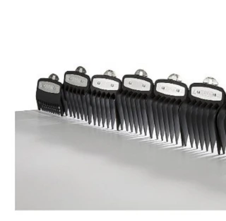 SET 6 PEINES GUIA PREMIUM DE 1,5 + 3 + 4,5 + 6 + 9 + 12 mm. * INCLUYE EL DE 1/2 Y 1 1/2 " Compatible Con SUPER TAPER y otras * LIQUIDACION * en internet