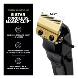 COMBO BARBER CORTADORA WAHL MAGIC CLIP CORDLESS + DETAILER INALAMBRICA INALAMBRICA SERIE 5 STAR en internet
