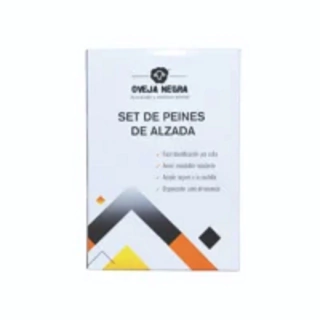 Imagen de 8 PEINES GUIA METALICOS MARCA OVEJA NEGRA COMPATIBLES CON OSTER GOLDEN A5 ó A6, ANDIS AGCB, WAHL ROMEO Y OTRAS