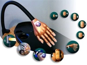 UÑAS DE REPUESTO PARA MANO PARA PRACTICA FLEXIBLE CON SOPORTE