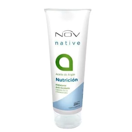 BAÑO DE CREMA / NUTRICION DE ARGAN ó LINO ó KERATINA HIDROLISADA MARCA NOV POR 220 Grs