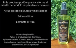ORO LIQUIDO MARCA PRO CAPILAR POR 130 ml. - comprar online