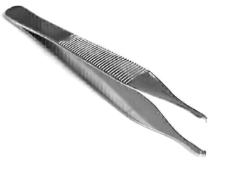 Pinza Adson De 12 Cm. CON DIENTE DE ACERO Quirurgico CIRUGIA General
