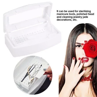BANDEJA SANITIZANTE Para Esterilizar Alicates Herramientas Tijeras Peines Cuchillas Modelo HH6605 (CH)