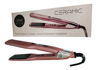 PLANCHA MARCA EUROSTIL MODELO CERAMICA TURMALINA ROSA ALTA TEMPERATURA 230°C CODIGO 06173/70
