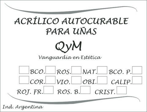 POLIMERO POLVO ACRILICO PARA CONSTRUIR UÑAS ACRILICAS MARCA QYM POR 1 Kg.