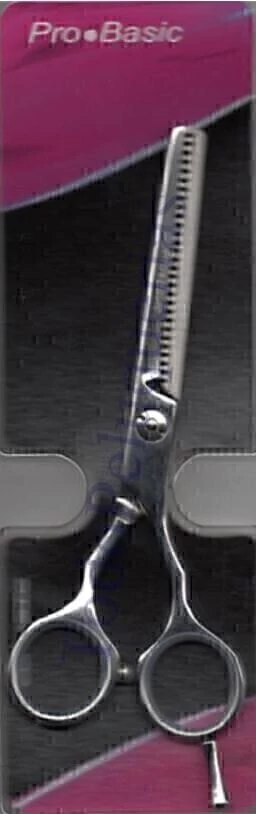 TIJERA PROFESIONAL @STYLECUT PROBASIC DE ACERO PULIDO DE PULIR 5.5” (blister violeta)