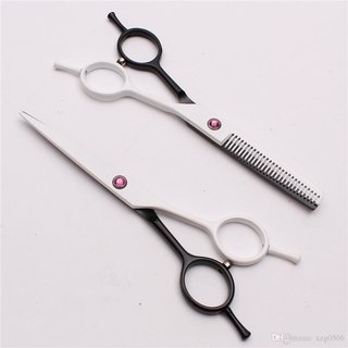 Tijera Marca ASHO Blanco y negro de Pulir (codigo 3011) de 5,5 pulgadas