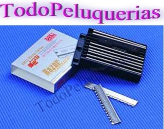 10 REPUESTOS FILO DENTADO PARA NAVAJAS / NAVAJINES TIPO FEATHER * DOBLE USO MODELO DL78-1 - comprar online