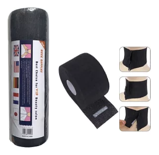 5 ROLLOS PAPEL PROTECTOR CUELLO NEGRO POR 500 SERVICIOS * BARBERIA