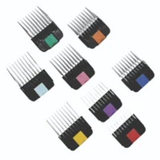 8 PEINES GUIA METALICOS PARA OSTER GOLDEN A5 ó A6, ANDIS AGC, WAHL ROMEO Y OTRAS