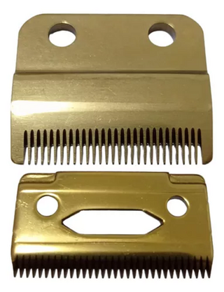 SET DE CUCHILLA PLANA GOLD ó NEGRA PARA CORTADORA PROFESIONAL MARCA WAHL MODELO MAGIC CLIP Y OTRAS