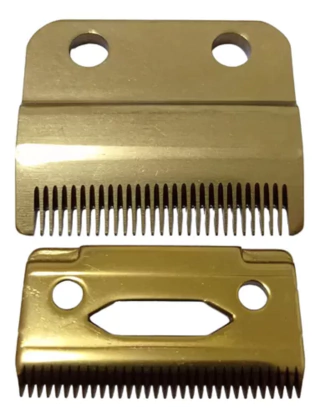 SET DE CUCHILLA PLANA GOLD ó NEGRA PARA CORTADORA PROFESIONAL MARCA WAHL MODELO MAGIC CLIP Y OTRAS