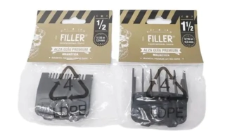 2 PEINES GUIA IMANTADOS / MAGNETICOS MARCA FILLER DE 1/2" (1,5mm) + 1 1/2 PULGADAS (4,5 mm) Compatible Con SUPER TAPER, COLOUR PRO, HOME PRO y otras