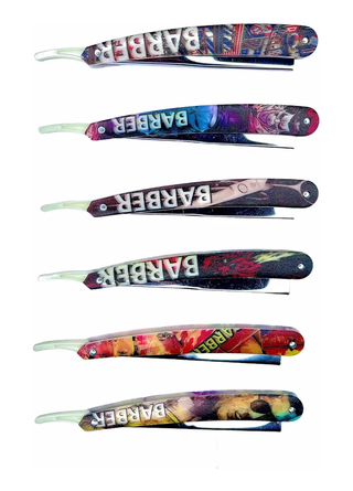 NAVAJA BARBER PARA PELUQUERIA ó BARBERIA FILO INTERCAMBIABLE * USA REPUESTOS TIPO GILLETTE ESTANDAR MODELO MF05 SLYHDJ (CH)