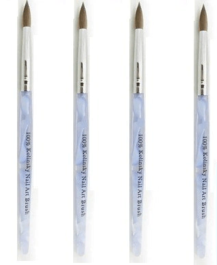 PINCEL % 100 KOLINSKY / MARTA PARA UÑAS ESCULPIDAS Nº 8 CON MANGO PLASTICO (CH)